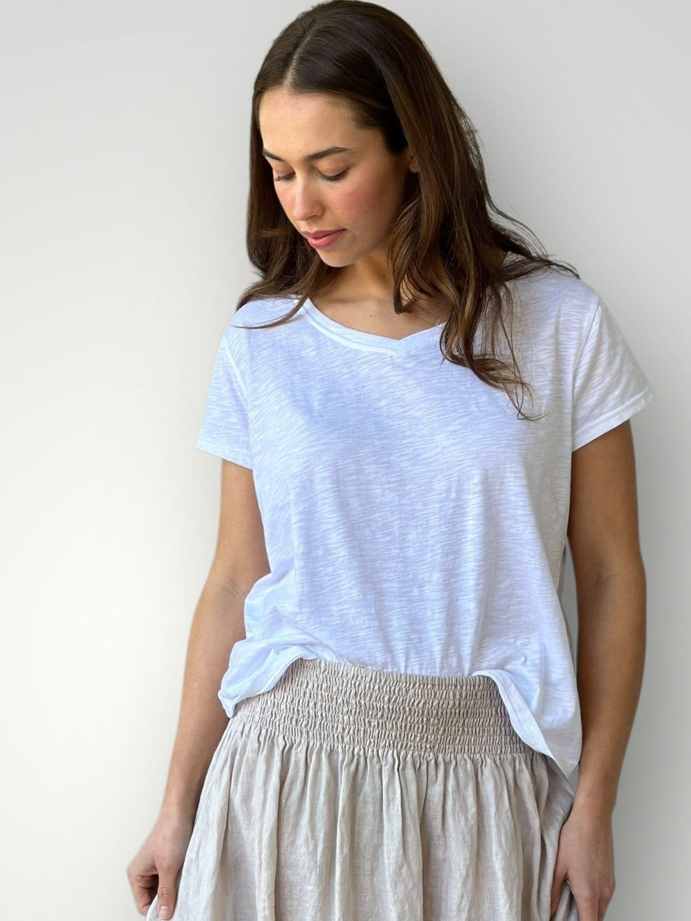 relaxed tee - white cotton