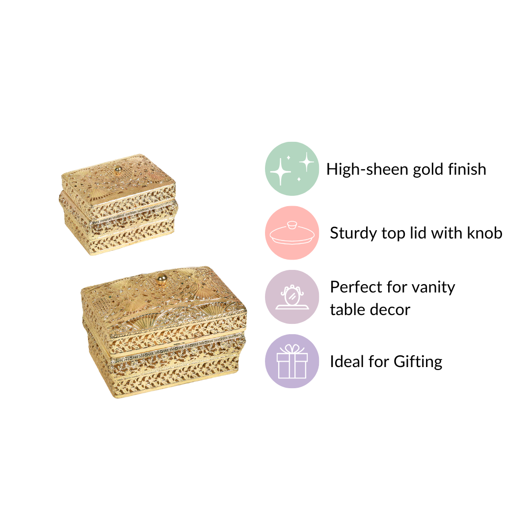 Gold Gift Box Set Of 2