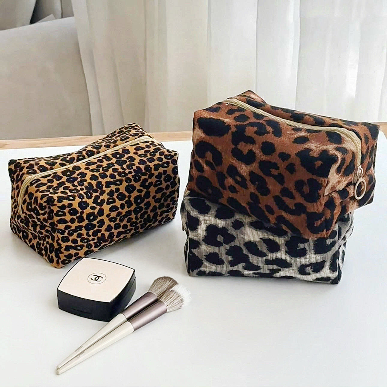 Leopard Allure Makeup Bag