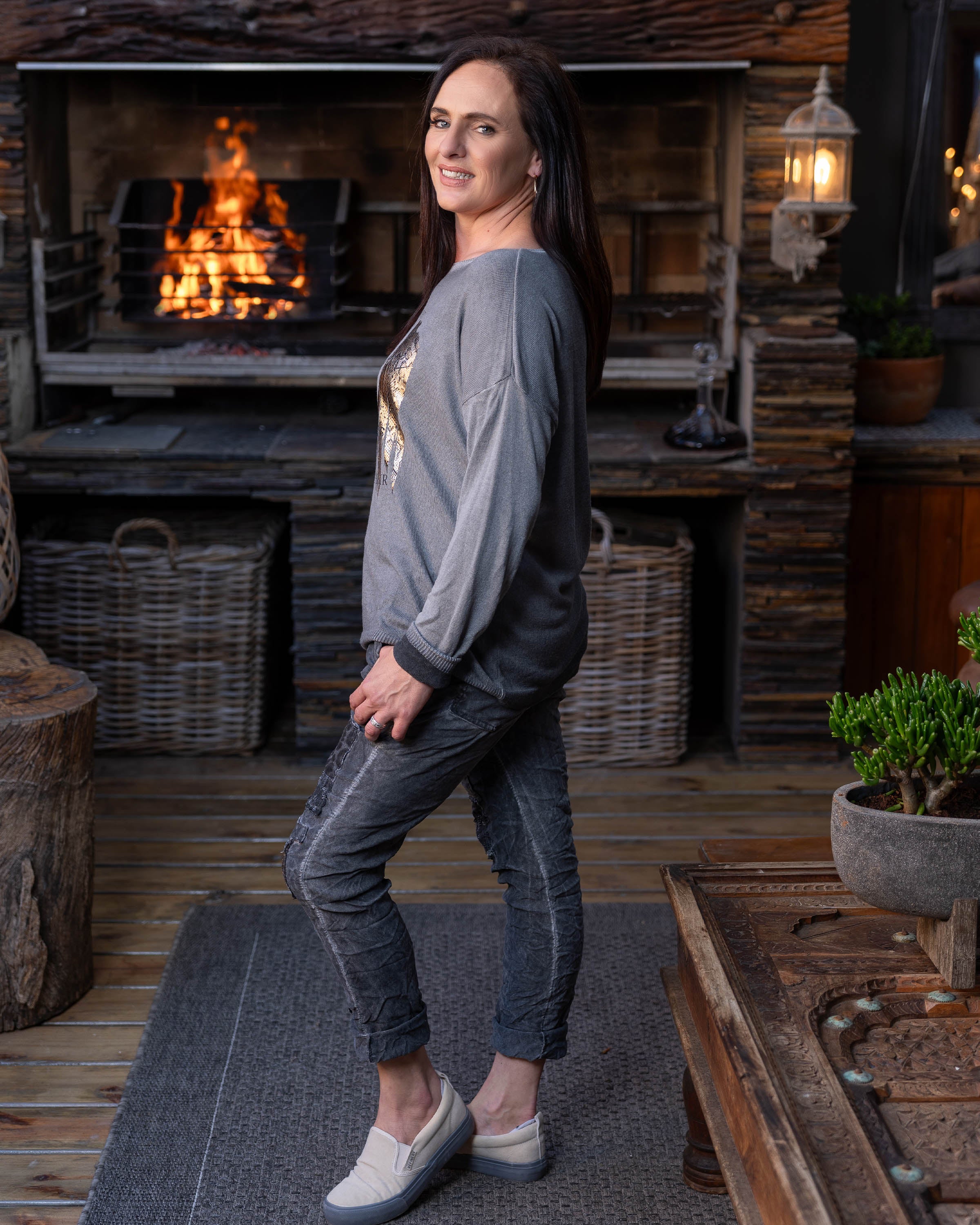 Simply The Best Pants Drawstring Pants | Charcoal