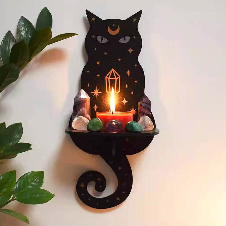 Celestial Cat Crystal Holder