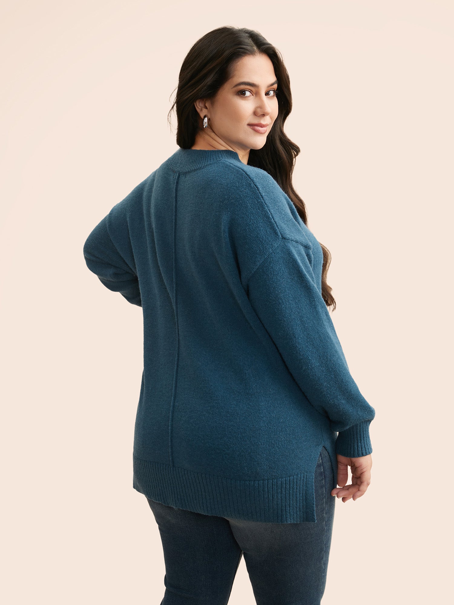 Supersoft Essentials Split Wool Pullover
