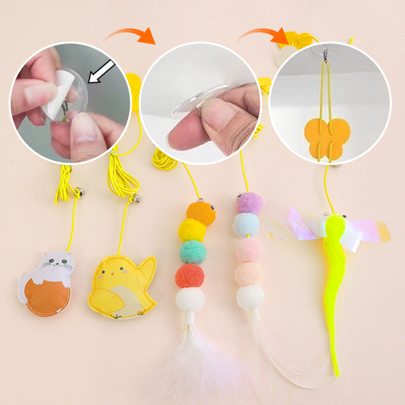🔥Hot Sale😻Adjustable Hanging Cat Interactive Toy🧶