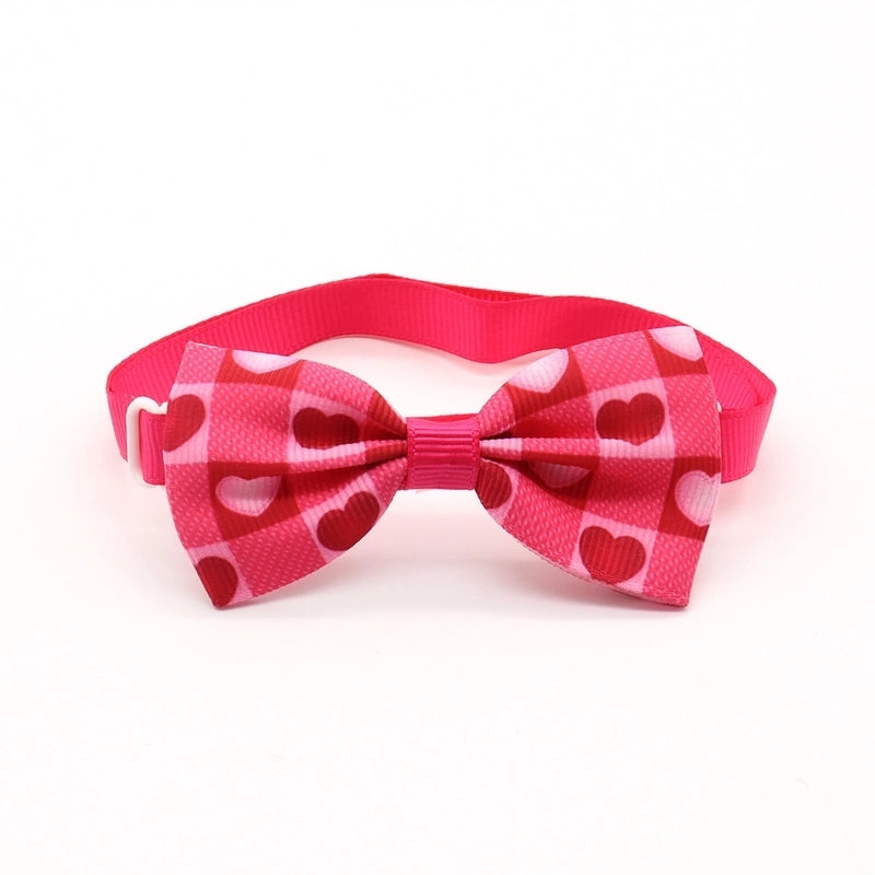 Valentine's Day Pet Cat Dog Heart Shape Bow Tie Pet Supplies