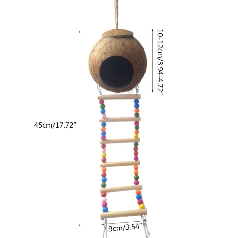 Coconut Birds Nest Hut With Ladder