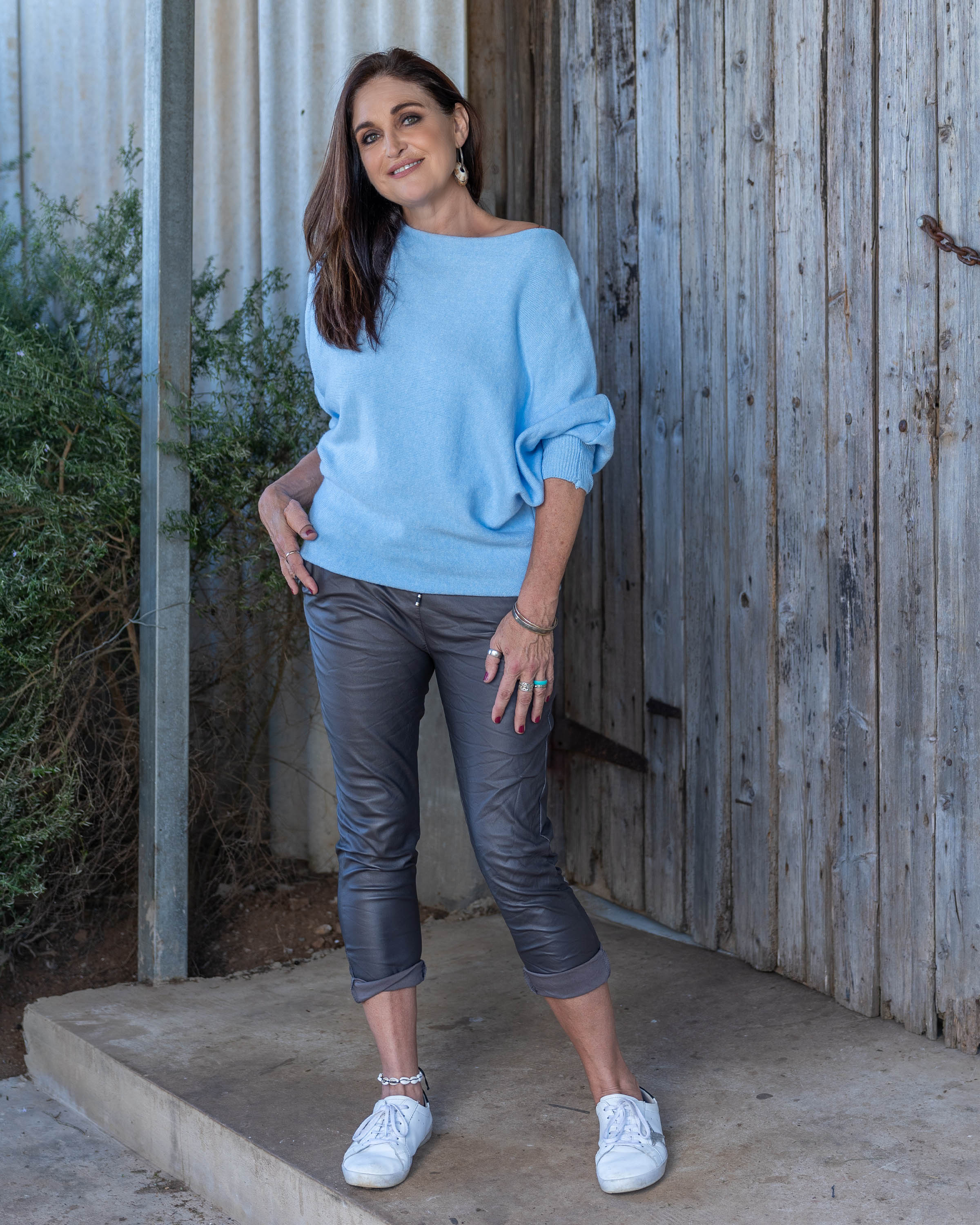 Cashmere Feel Knit | Blue