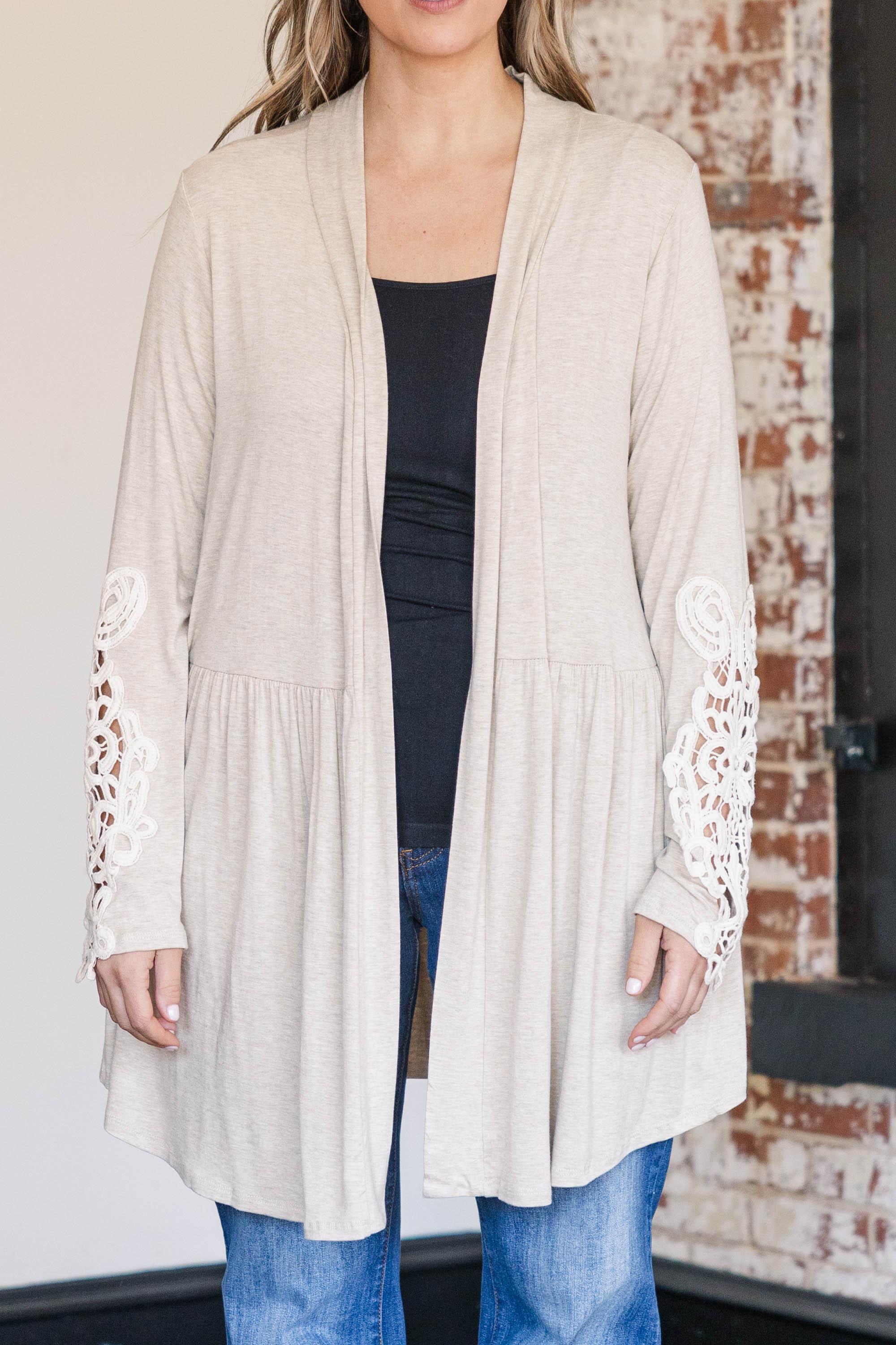 Thankful Cardigan. Oatmeal