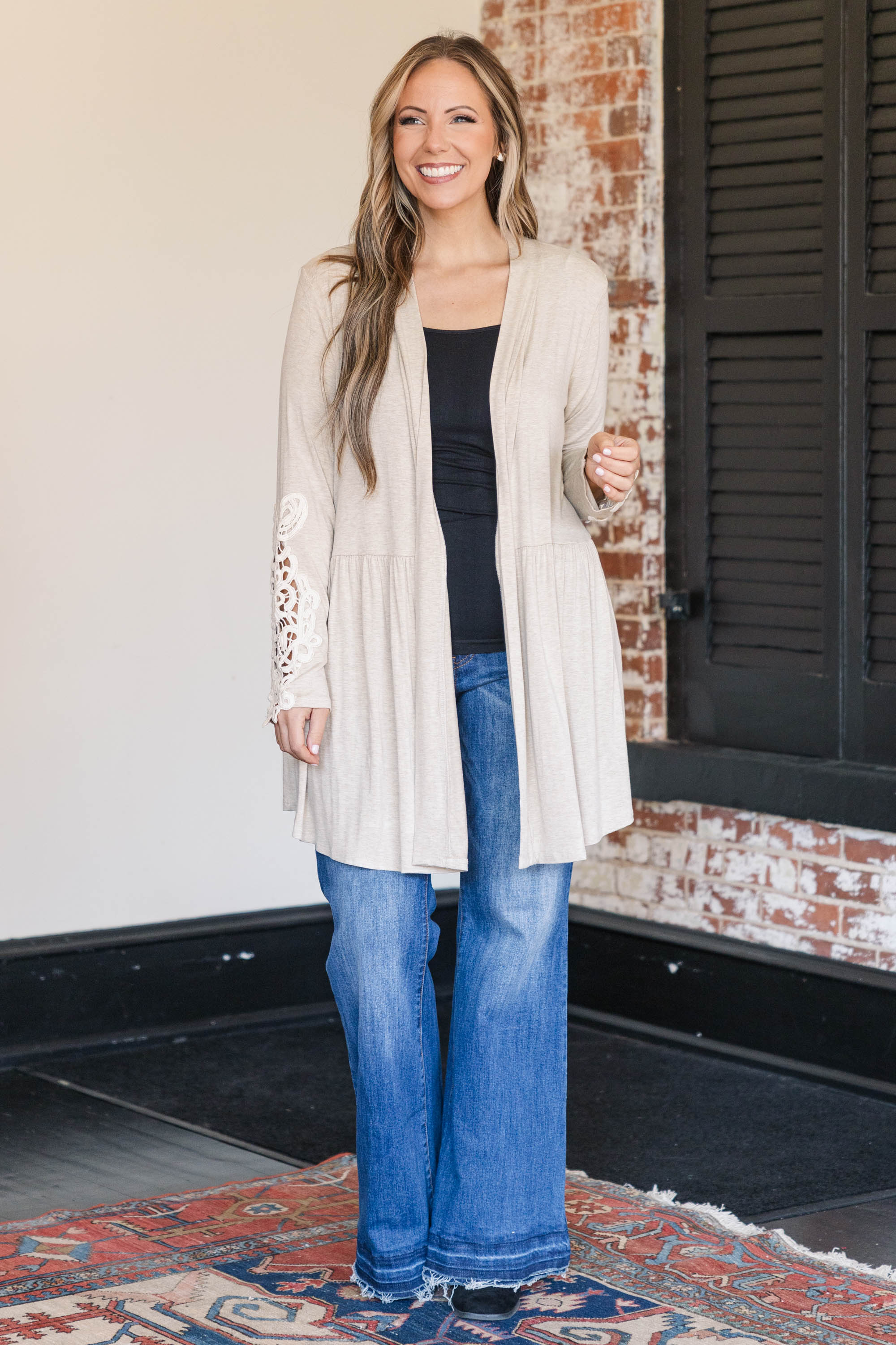 Thankful Cardigan. Oatmeal