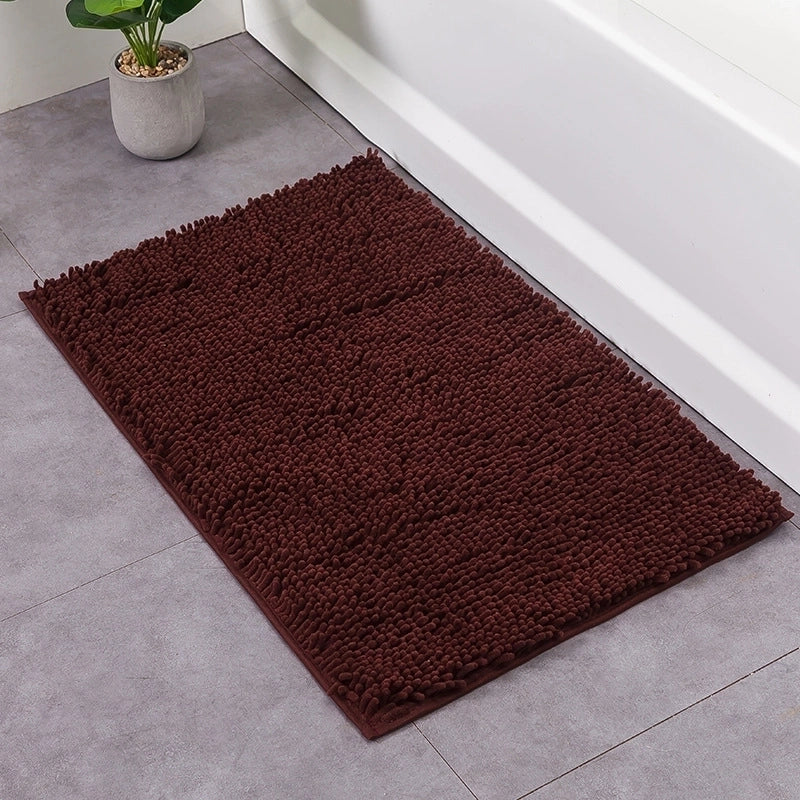 Fashion Solid Color Polyester Floor Mat