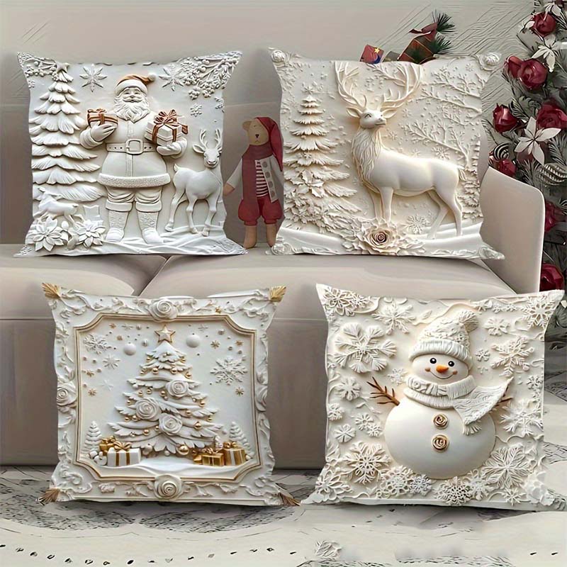 🎁Early Christmas Hot Sale 49% OFF🎅🎄Christmas Themed Cushion Cover💝4-piece set