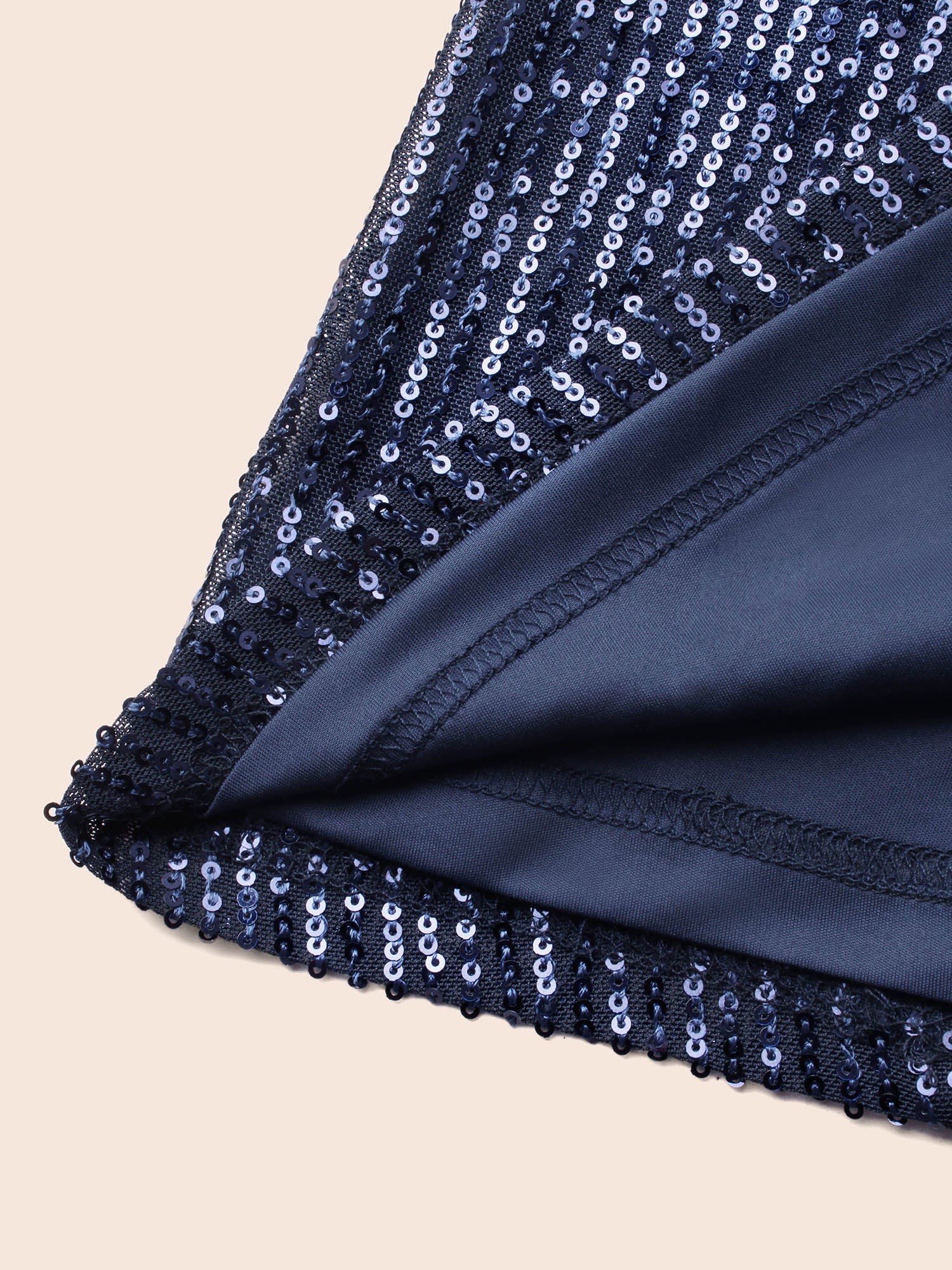 Sequin With Mesh Cape Dress