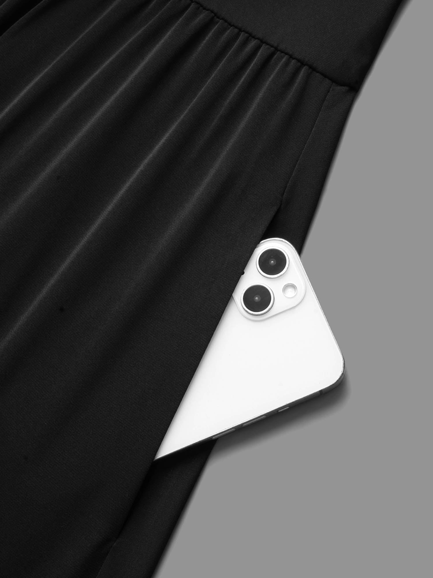 Cowl Neck Ruffle Sleeve Midi Dress