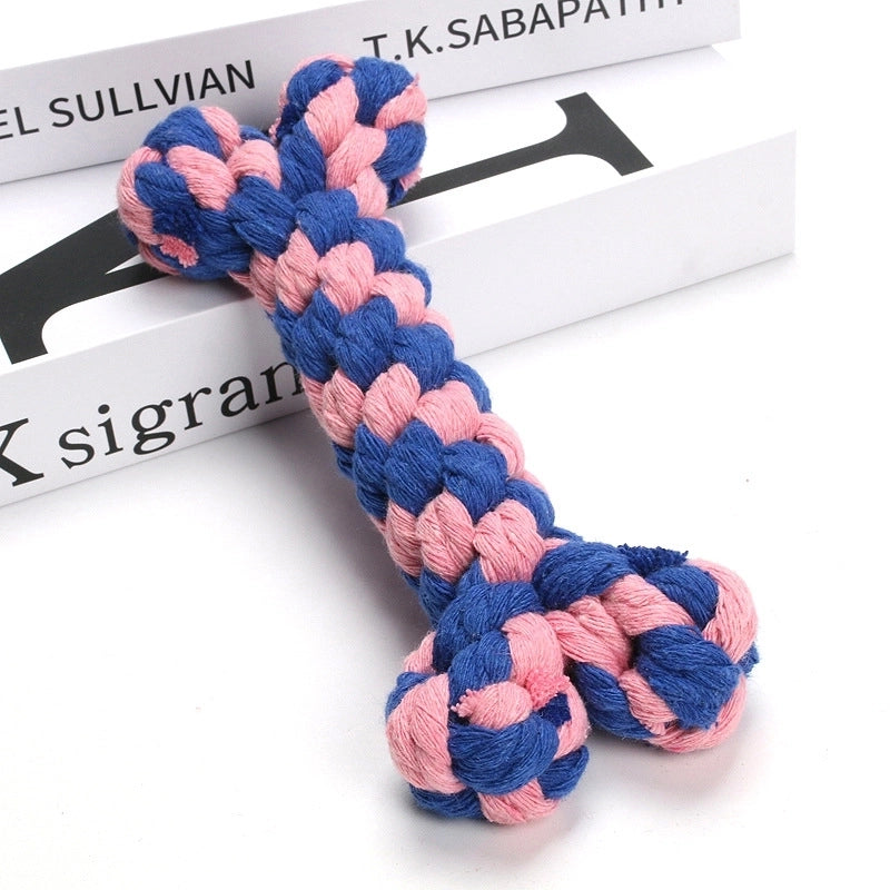 Accessories Bone Shape Woven Cotton Rope Pet Toy