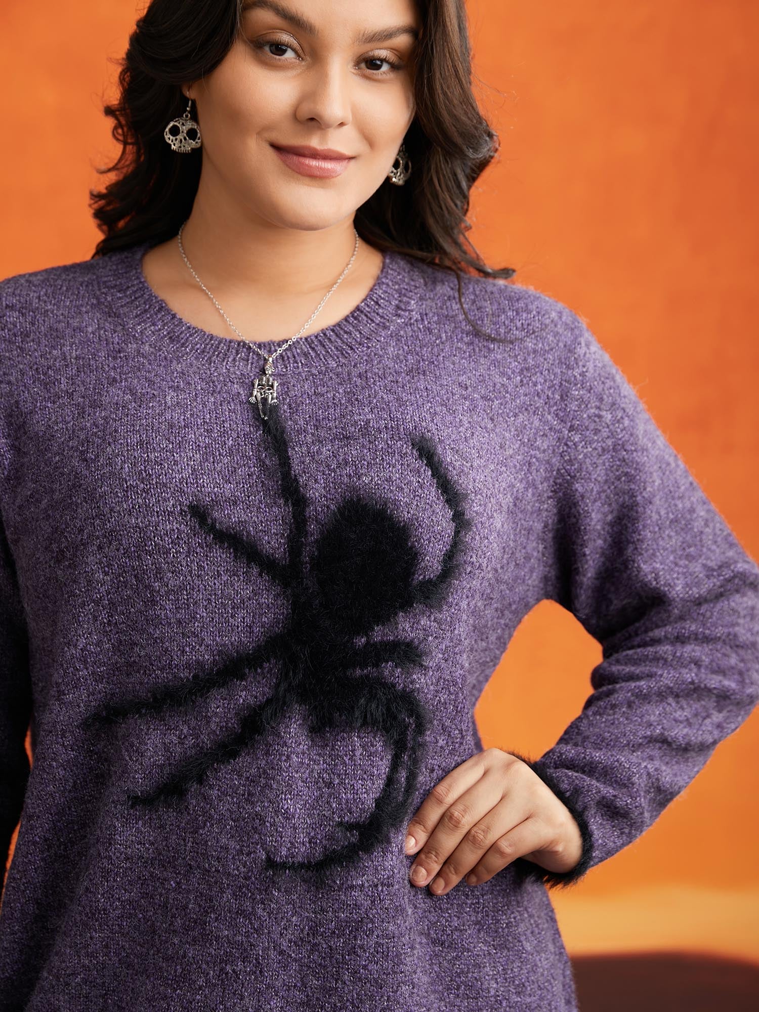 Silly Spider Mink Touch Crew Neck Pullover