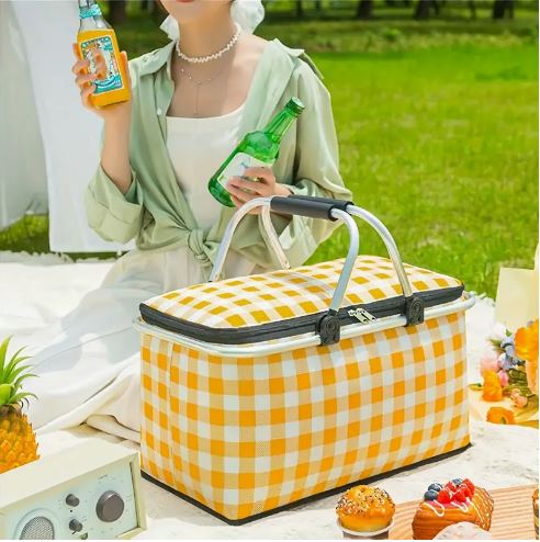 Foldable Insulated Picnic Basket