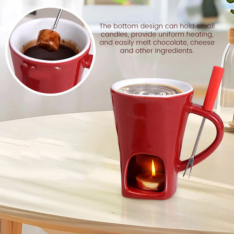 🍫Ceramic Chocolate Fondue Mug