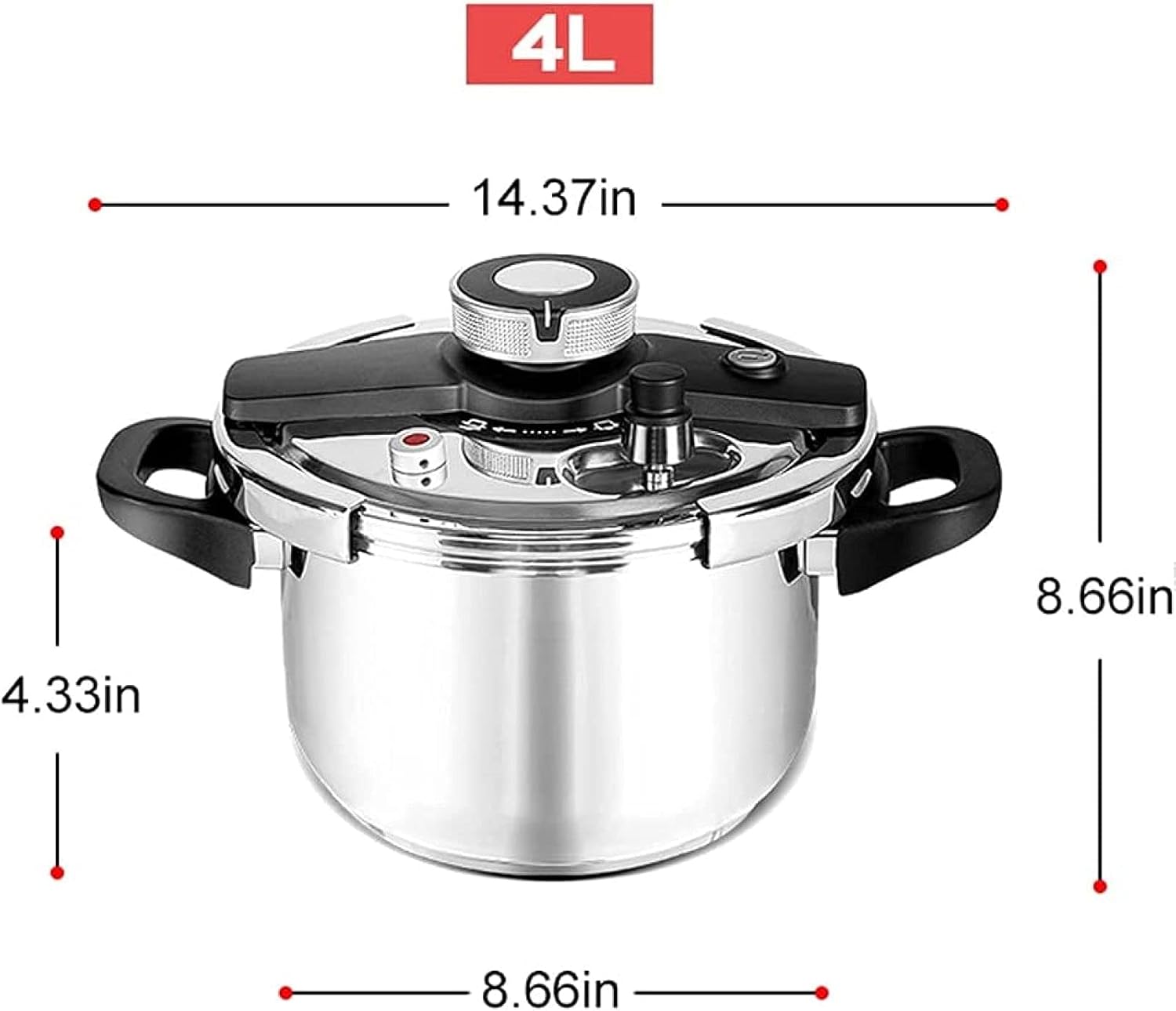 ⏰BUY 1 GET 1 FREE✨Pressure Cooker Stainless Steel,Premium Explosion-Proof High Pressure Cooking Pot