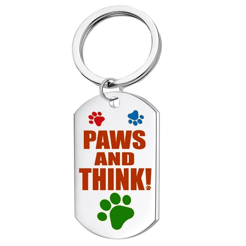 Cartoon Style Stainless Steel Letter Pet Accessories