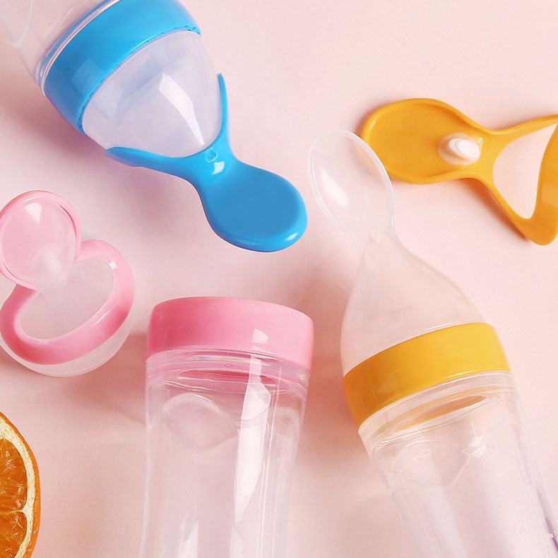 ⏰Hot Sale-49% OFF 👼Squeezable Baby Spoon Bottle（3pcs）