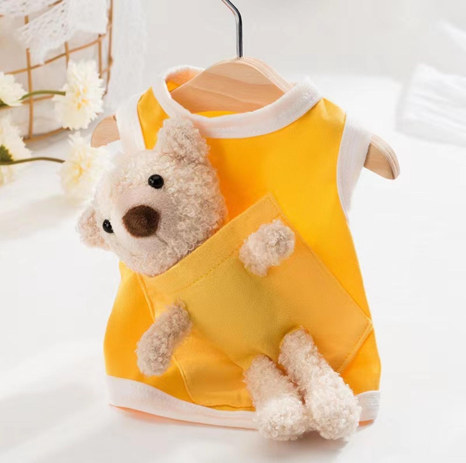 Cute Bear Doll Vest - Soft Costume for Cats & Dogs