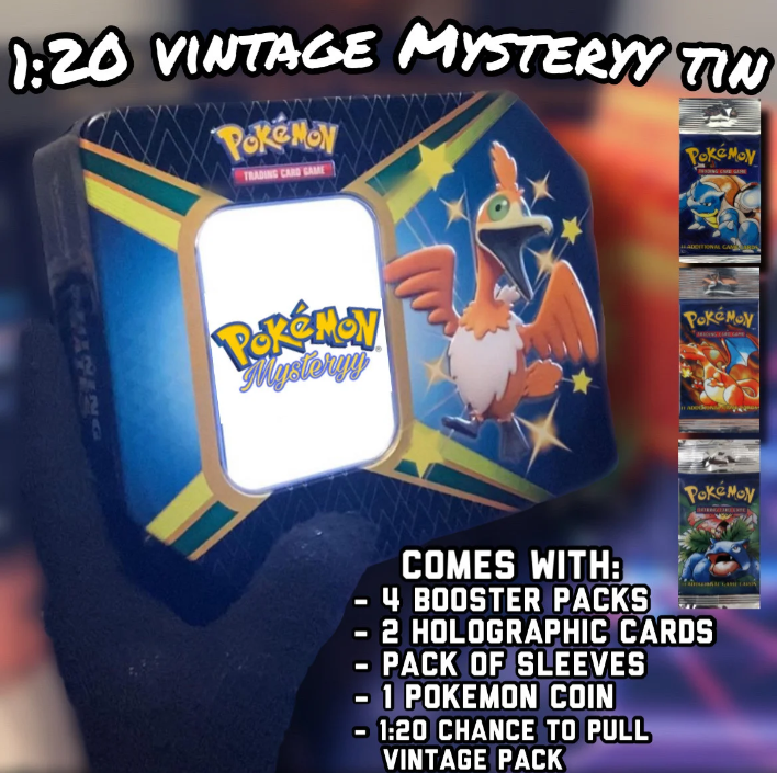 Pokemon Mystery Tin 1:20 Longstem-Vintage Pack