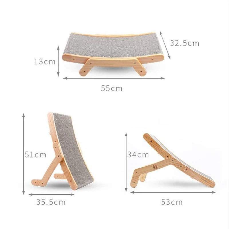 Wood Cat Scratch Sofa Board
