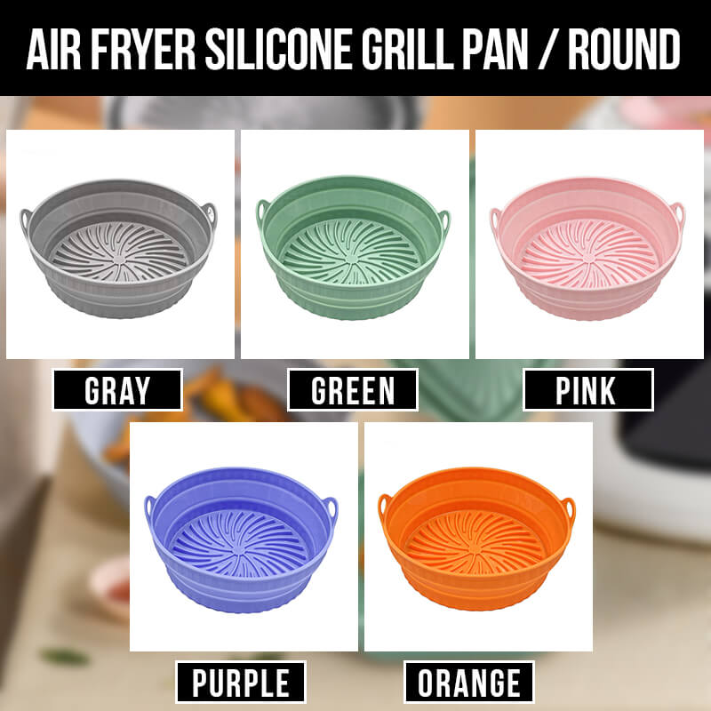 Thickened Foldable Air Fryer Silicone Grill Pan