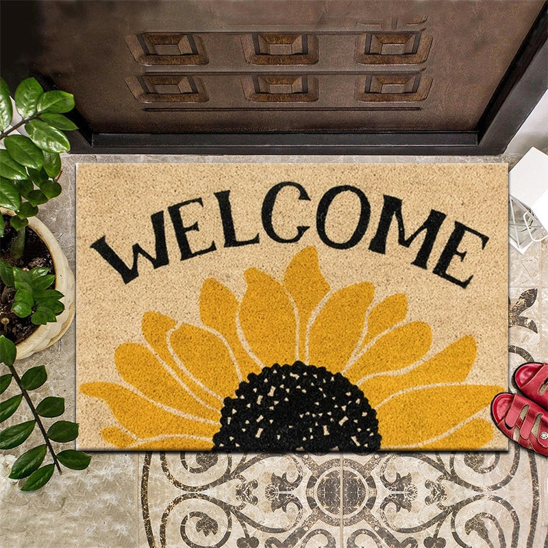 Retro Animal Letter Flower Polyester Carpet Bathing