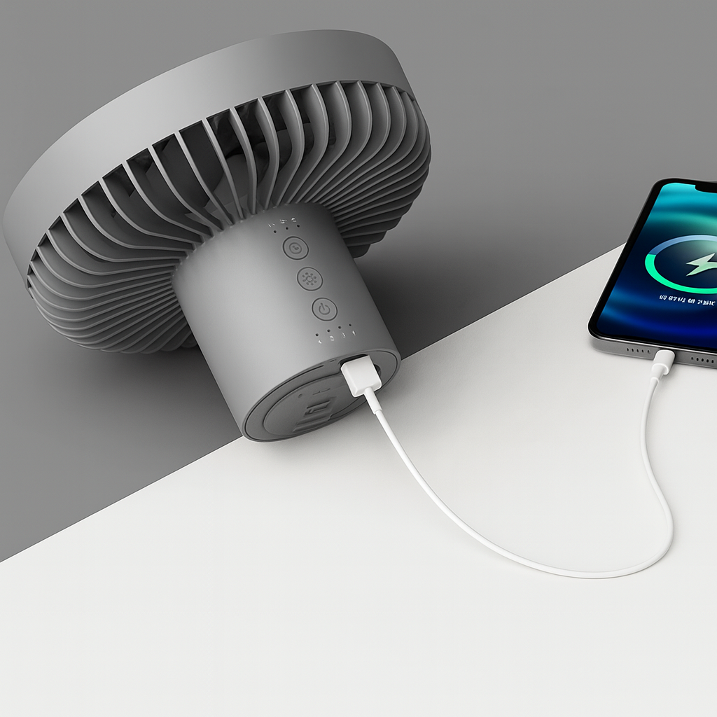 BreezeCore™ 3 in 1 Rechargeable Camping Fan