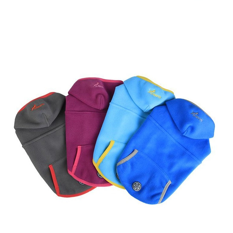 Polar Fleece Warm Dog Cat Hooded Jacket