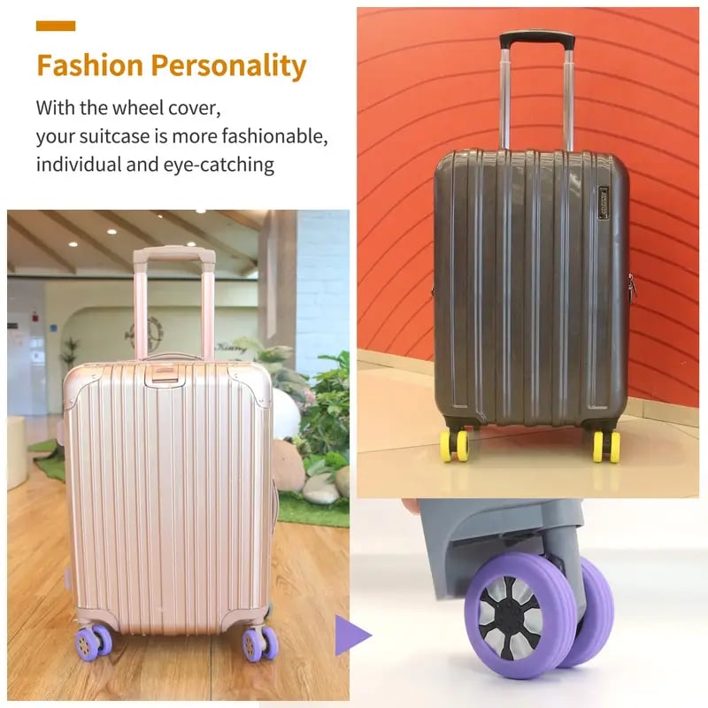 8 Pcs Luggage Compartment Wheel Protection Cover