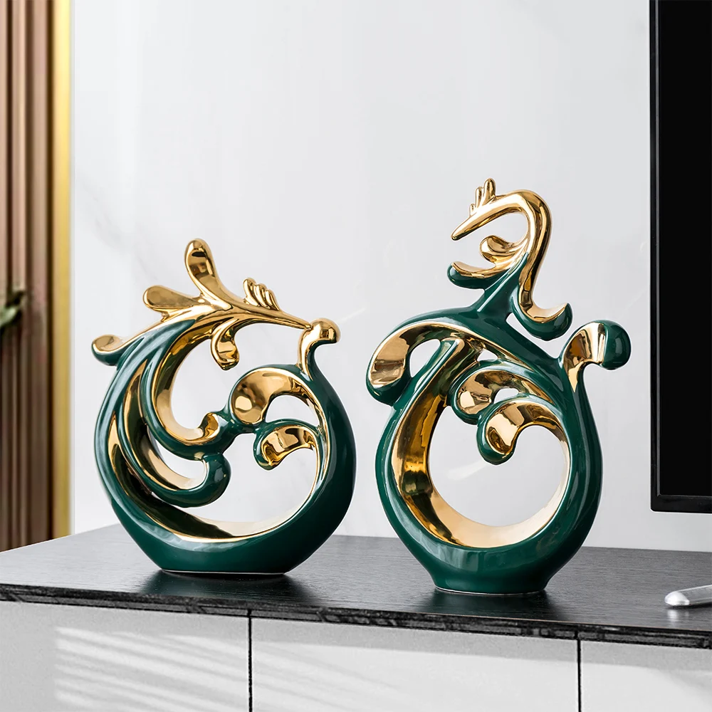 home decor Flourishing Art Desktop ornaments home decor modern ceramics crafts living room office home decorative items
