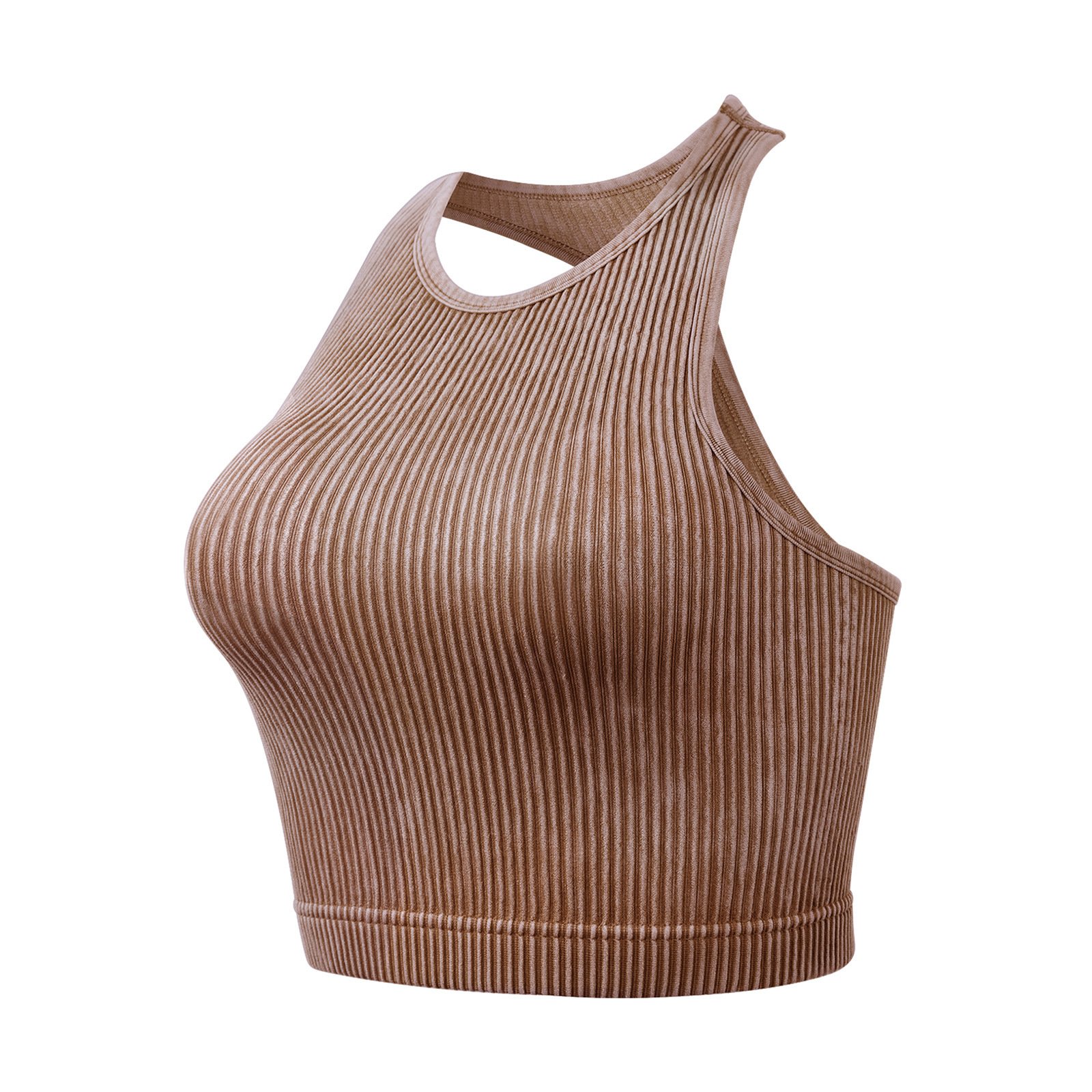 Women's Solid Racerback Sports Tank Top