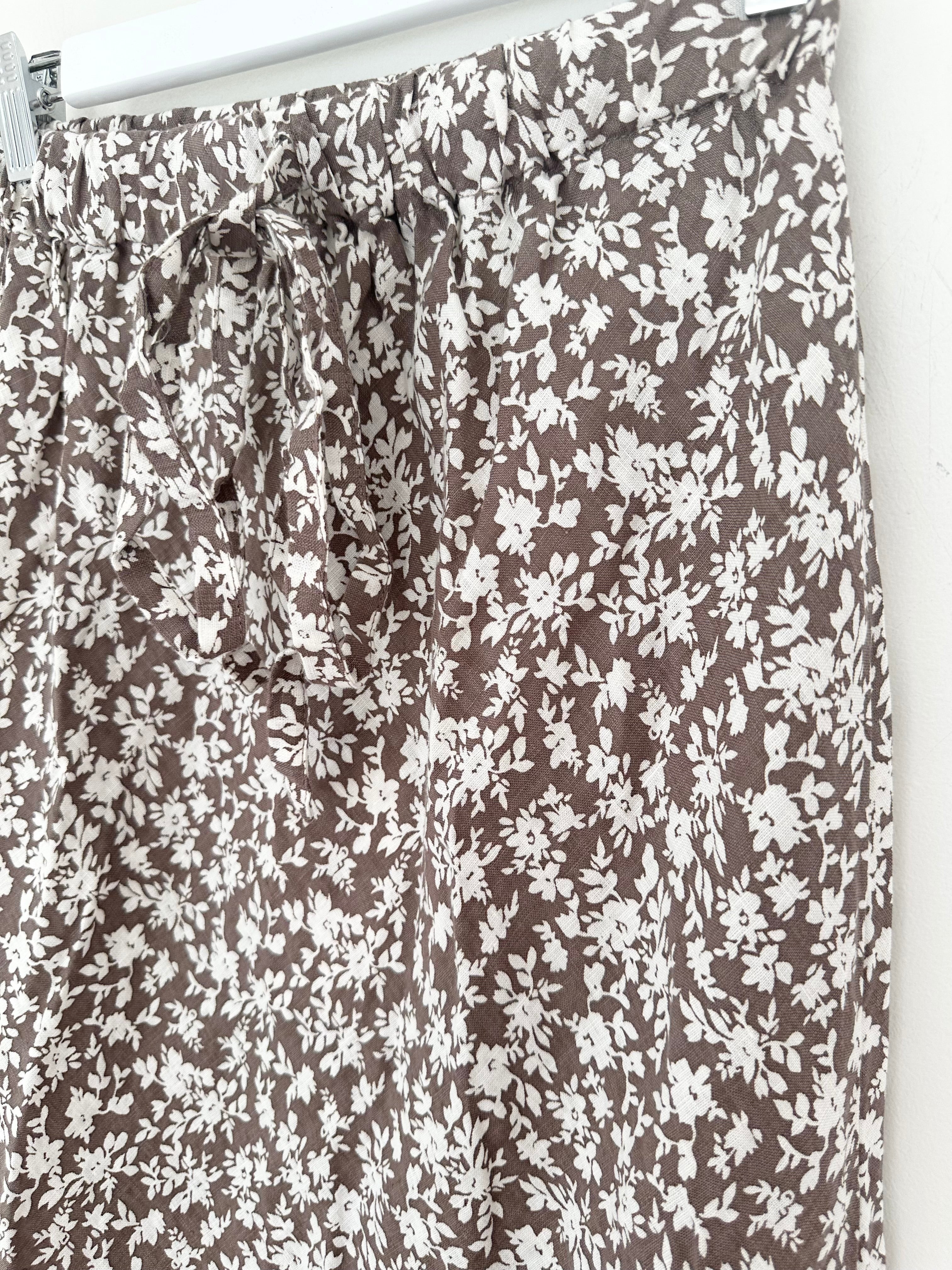 soil floral linen