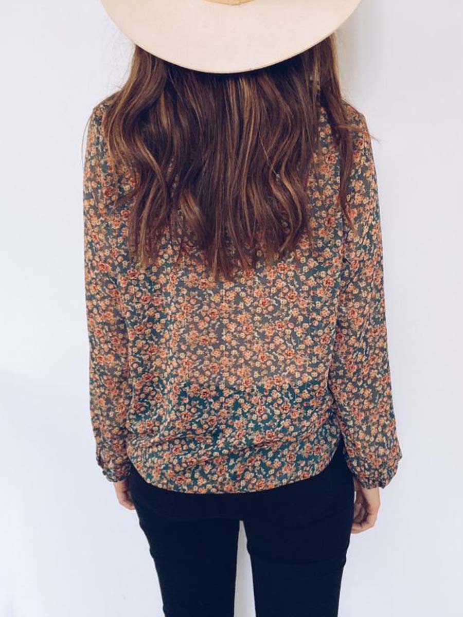Floral Chiffon Blouse