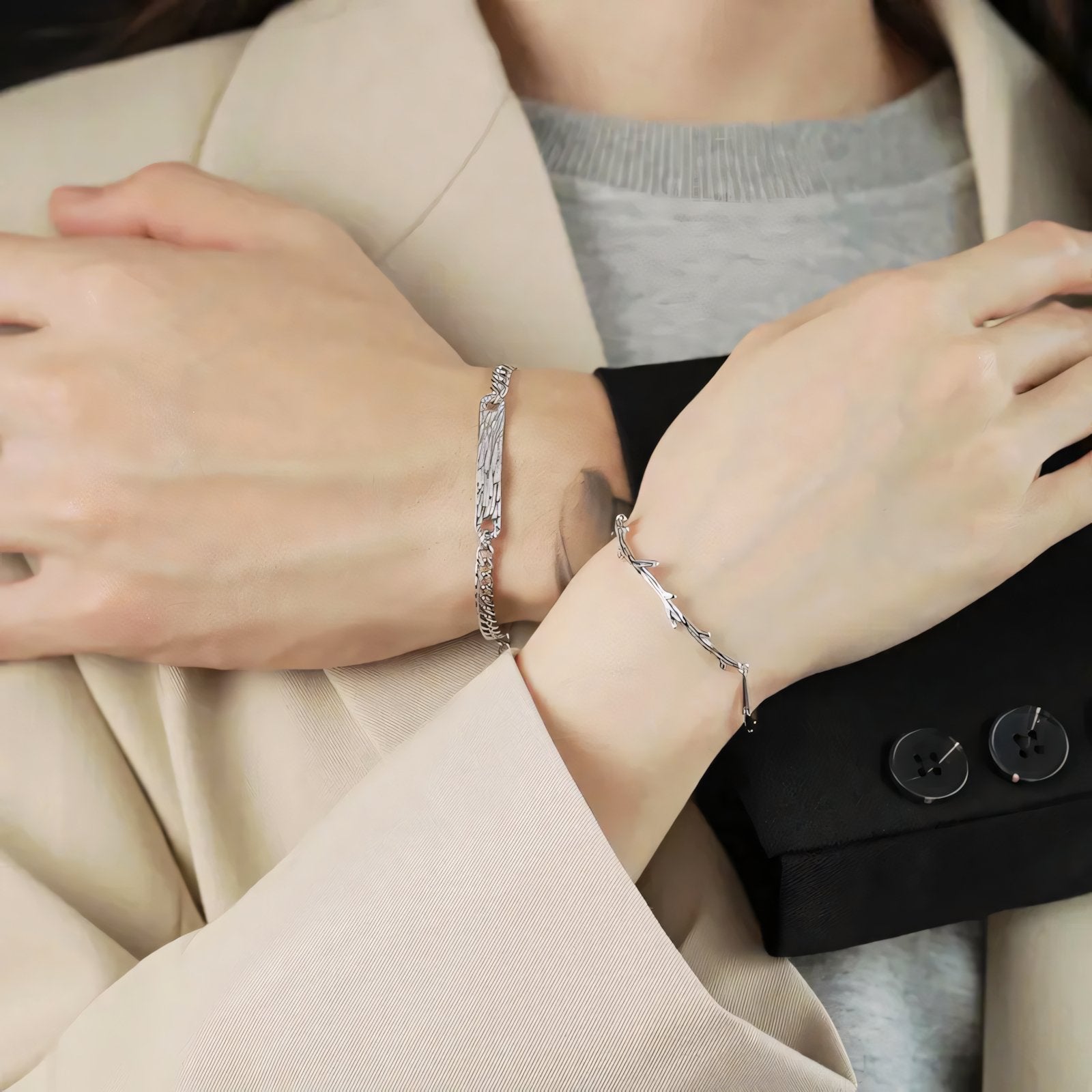 Matching Rooted Love Bracelets