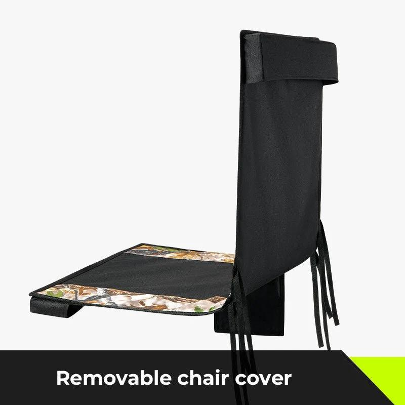 Heated Hunting Chair Adjustable Height 360° Swivel Blind Chair with Battery & Detachable Seat Cove (Buy One Get One Free-Get Two PCS)Limited-time Offer