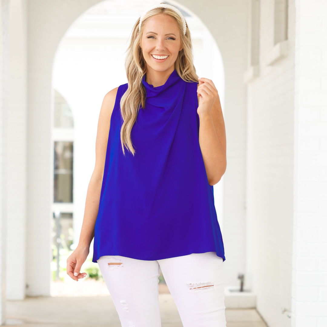 Even Better Times Top. Royal Blue