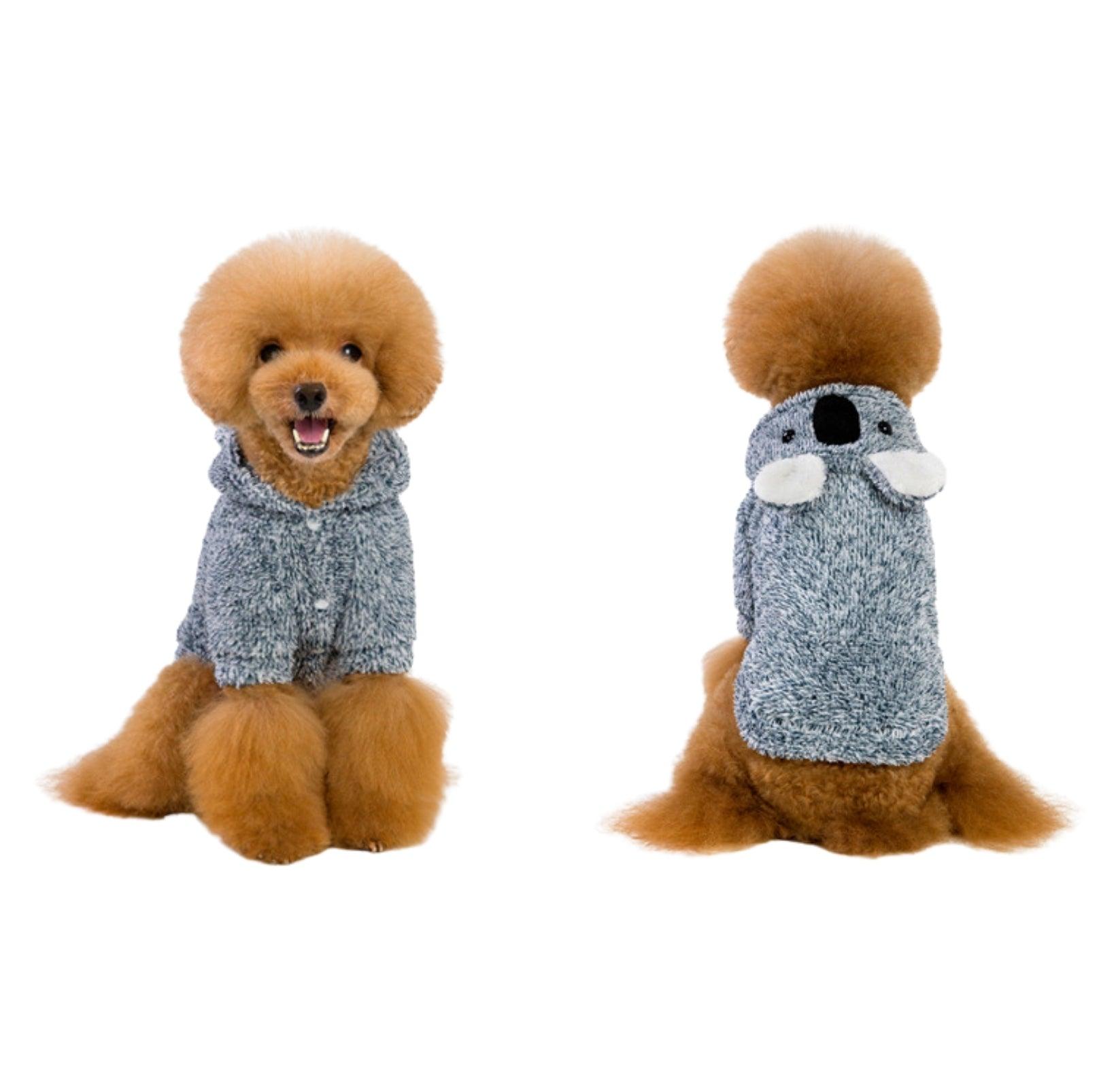 Cozy Koala Double-Fleece Dog Jacket