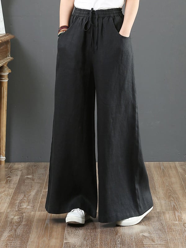 Women's Loose Plus Size Wide Leg Pants