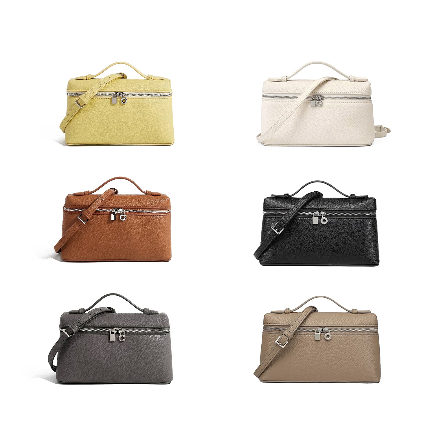 Boxy Glamour Leather Bag