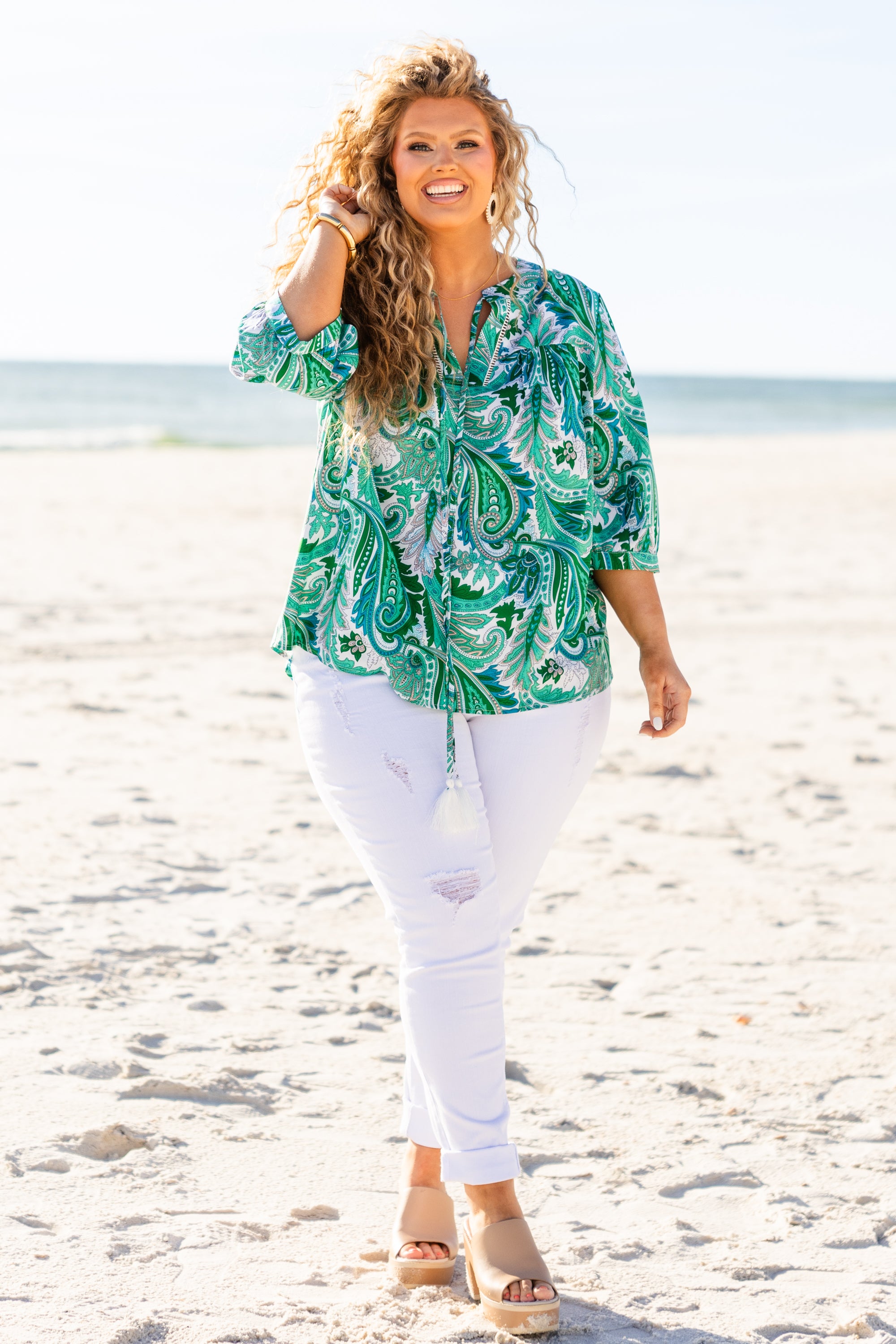 Magnify Your Love Top. Green