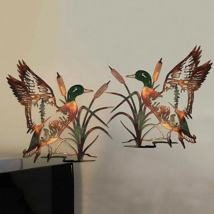 Wild Duck Metal Decorative Pendant