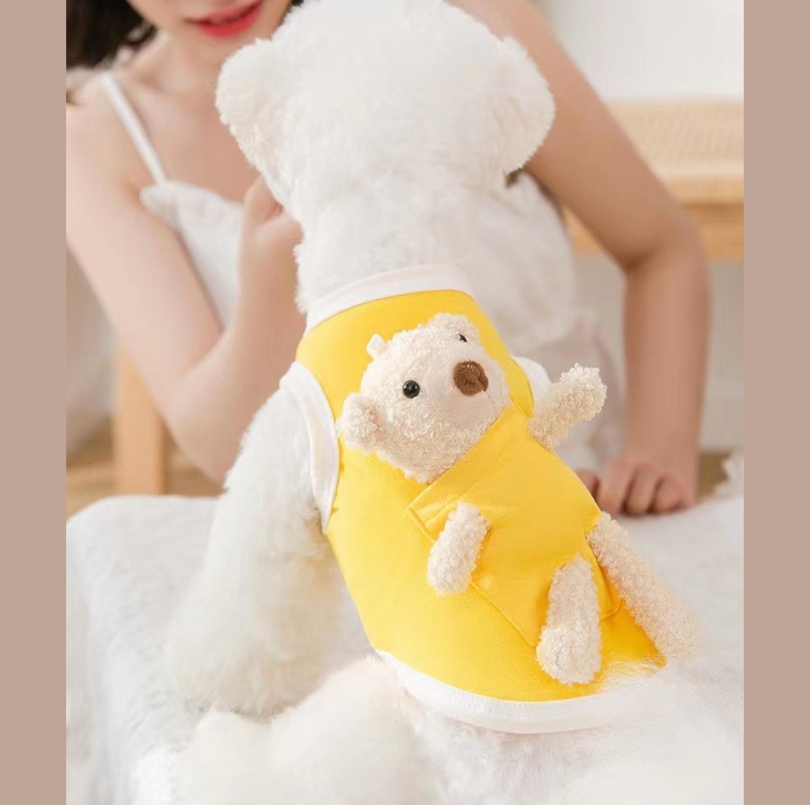 Cute Bear Doll Vest - Soft Costume for Cats & Dogs