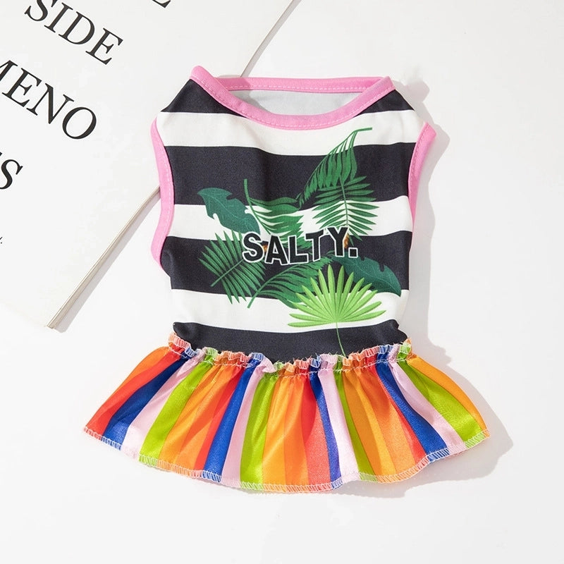 Casual Polyester Letter Tree Pet Clothing