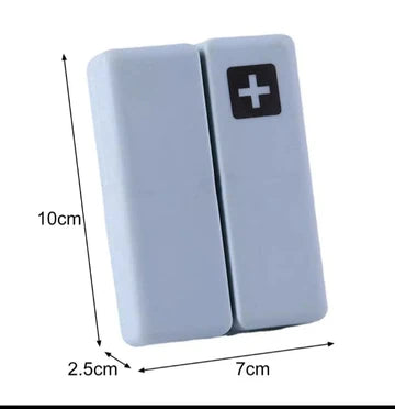 7 Days Foldable Travel Medicine Holder. Weekly Magnetic Pill Storage Box. Tablet Storage Dispenser Container
