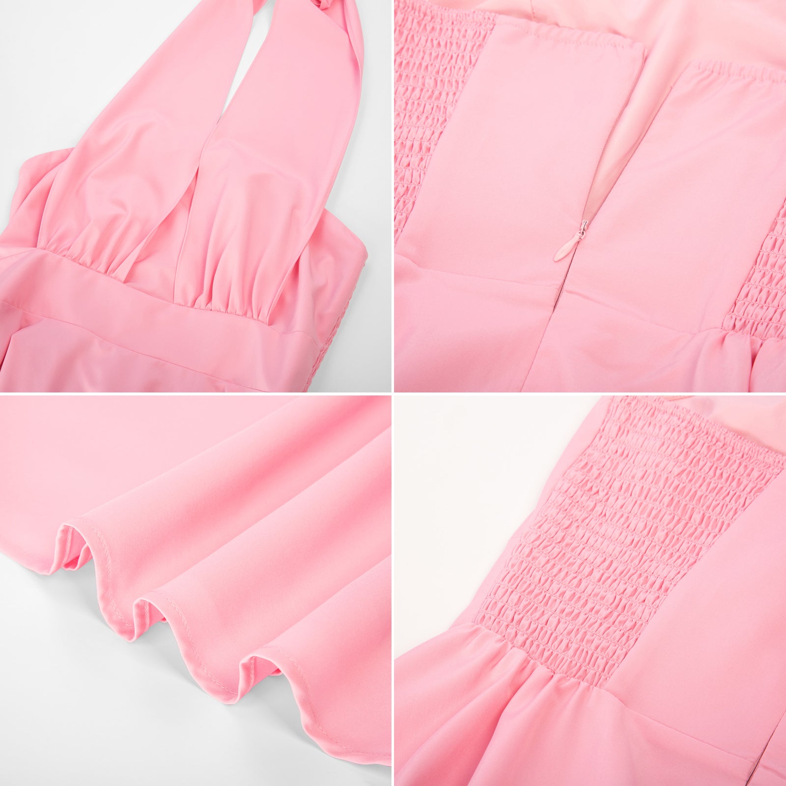 Vintage Dress 1950s Halter Cocktail Party Rockabilly Dresses