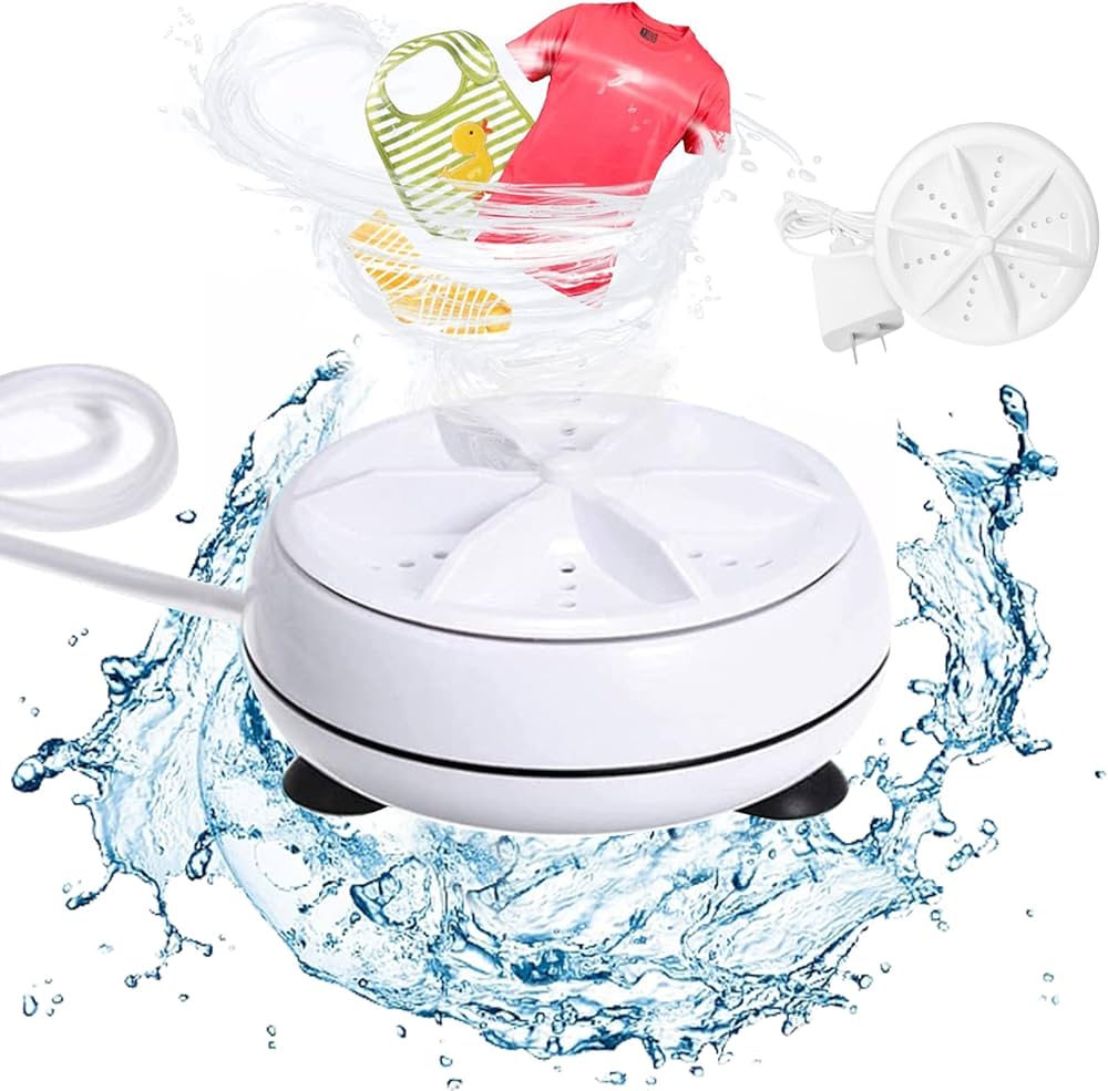 Mini Portable Ultrasonic Turbine Washing Machine