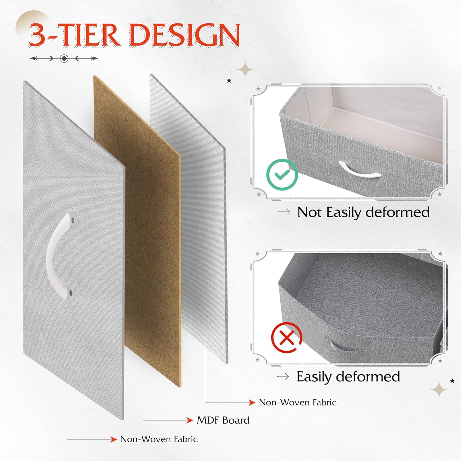 WLIVE 7 Drawer Dresser TV Stand, Dressers for Bedroom, Fabric Storage Tower