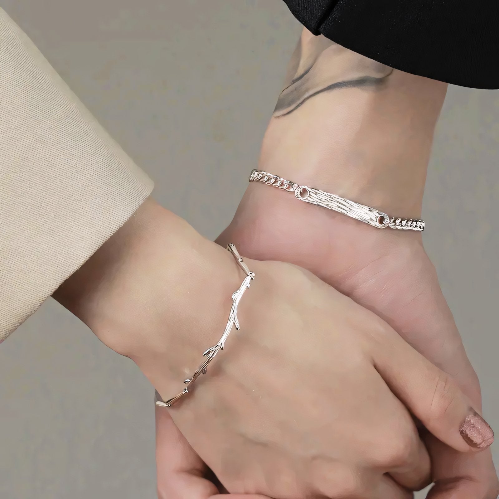 Matching Rooted Love Bracelets